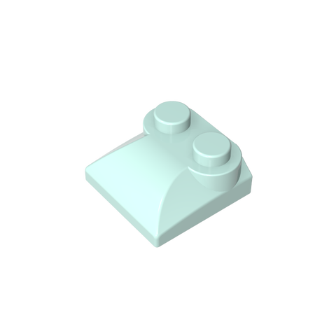 Gobricks,Brick Curved 2 x 2 x 2/3 Two Studs and Curved Slope End,47457,78882