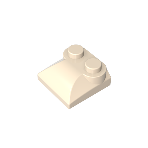 Gobricks,Brick Curved 2 x 2 x 2/3 Two Studs and Curved Slope End,47457,78882