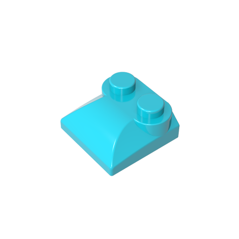 Gobricks,Brick Curved 2 x 2 x 2/3 Two Studs and Curved Slope End,47457,78882