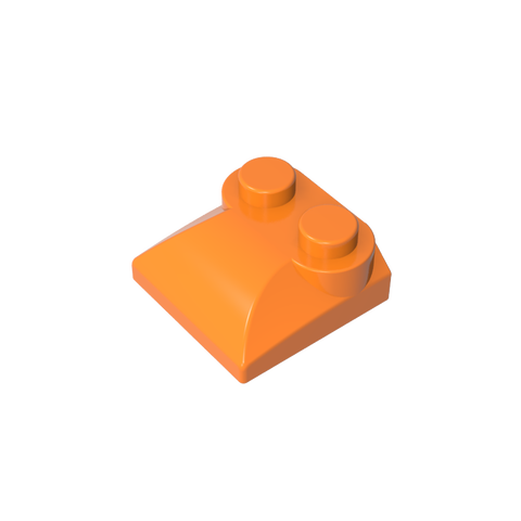 Gobricks,Brick Curved 2 x 2 x 2/3 Two Studs and Curved Slope End,47457,78882