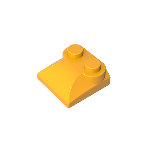 Gobricks,Brick Curved 2 x 2 x 2/3 Two Studs and Curved Slope End,47457,78882