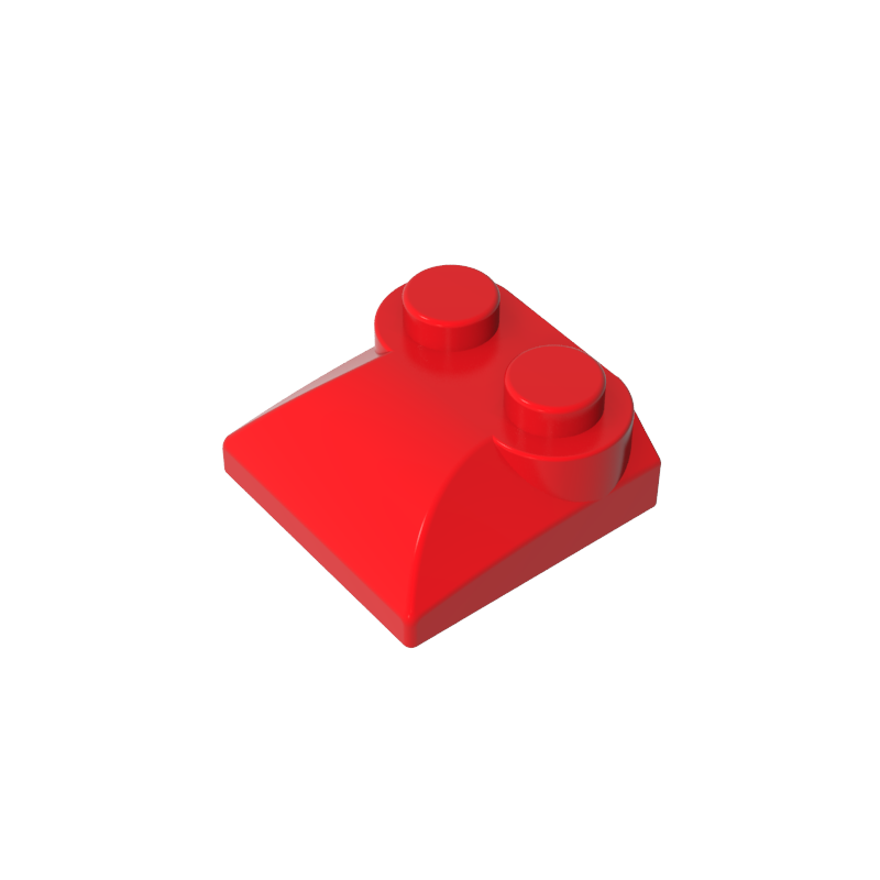 Gobricks,Brick Curved 2 x 2 x 2/3 Two Studs and Curved Slope End,47457,78882