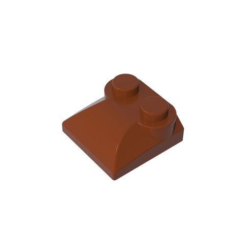 Gobricks,Brick Curved 2 x 2 x 2/3 Two Studs and Curved Slope End,47457,78882