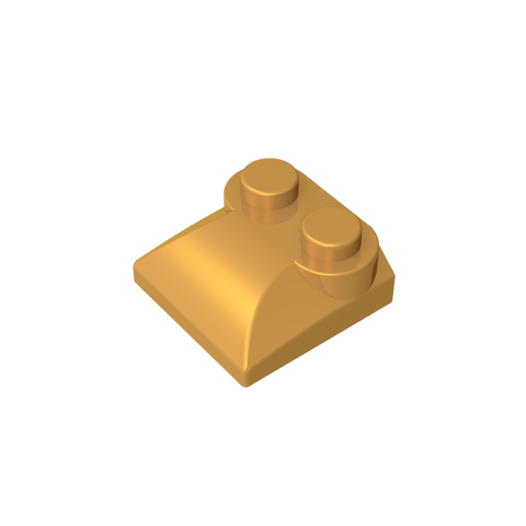 Gobricks,Brick Curved 2 x 2 x 2/3 Two Studs and Curved Slope End,47457,78882