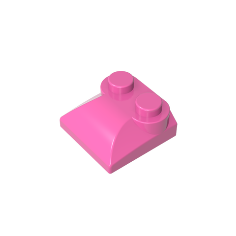 Gobricks,Brick Curved 2 x 2 x 2/3 Two Studs and Curved Slope End,47457,78882
