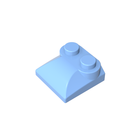 Gobricks,Brick Curved 2 x 2 x 2/3 Two Studs and Curved Slope End,47457,78882