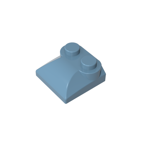 Gobricks,Brick Curved 2 x 2 x 2/3 Two Studs and Curved Slope End,47457,78882