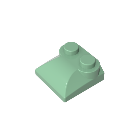 Gobricks,Brick Curved 2 x 2 x 2/3 Two Studs and Curved Slope End,47457,78882