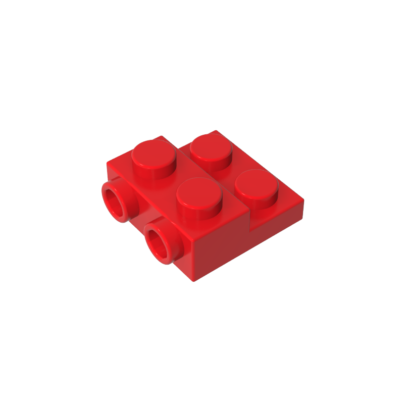 Gobricks,Plate Special 2 x 2 x 0.667 with Two Studs On Side and Two Raised,99206,4304