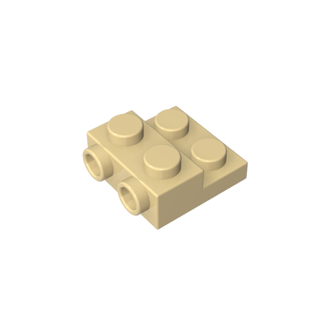 Gobricks,Plate Special 2 x 2 x 0.667 with Two Studs On Side and Two Raised,99206,4304
