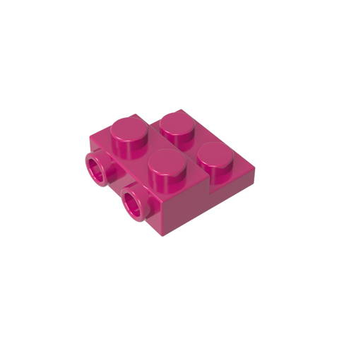 Gobricks,Plate Special 2 x 2 x 0.667 with Two Studs On Side and Two Raised,99206,4304