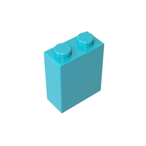 Gobricks,Brick 1 x 2 x 2 with Inside Stud Holder