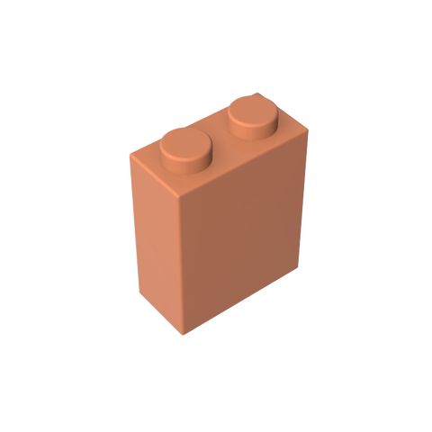 Gobricks,Brick 1 x 2 x 2 with Inside Stud Holder