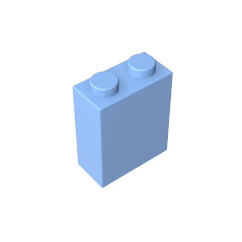 Gobricks,Brick 1 x 2 x 2 with Inside Stud Holder
