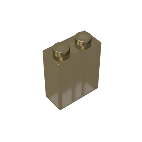 Gobricks,Brick 1 x 2 x 2 with Inside Stud Holder