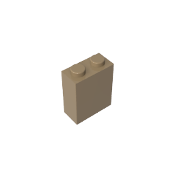 Brick 1 x 2 x 2 with Center Pin,3245