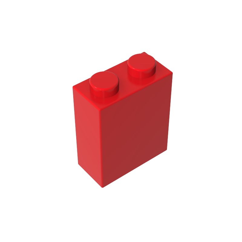Gobricks,Brick 1 x 2 x 2 with Inside Stud Holder