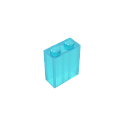 Gobricks,Brick 1 x 2 x 2 with Inside Stud Holder