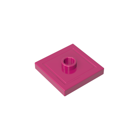 Gobricks,Plate Special 2 x 2 with Groove and Center Stud (Jumper),87580,23893