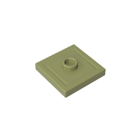 Gobricks,Plate Special 2 x 2 with Groove and Center Stud (Jumper),87580,23893