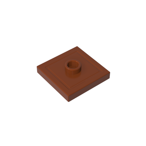 Gobricks,Plate Special 2 x 2 with Groove and Center Stud (Jumper),87580,23893