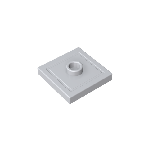 Gobricks,Plate Special 2 x 2 with Groove and Center Stud (Jumper),87580,23893
