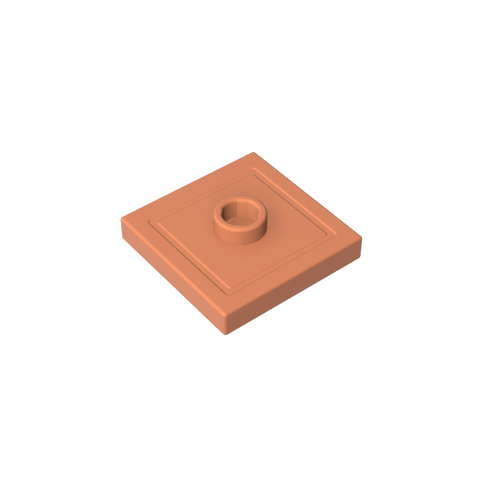 Gobricks,Plate Special 2 x 2 with Groove and Center Stud (Jumper),87580,23893