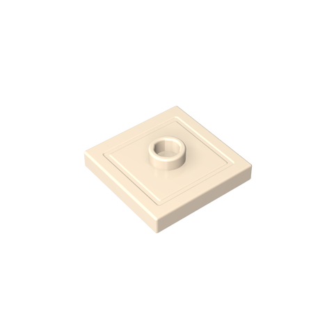 Gobricks,Plate Special 2 x 2 with Groove and Center Stud (Jumper),87580,23893