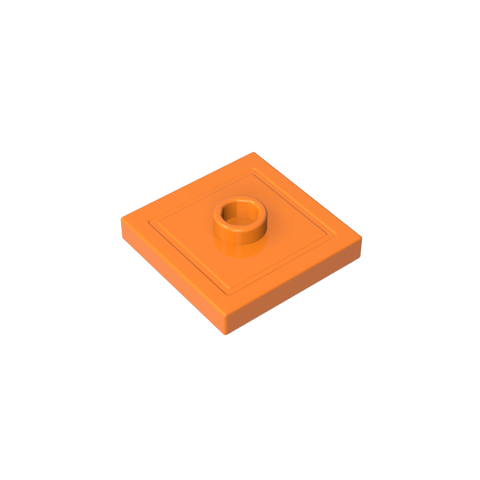 Gobricks,Plate Special 2 x 2 with Groove and Center Stud (Jumper),87580,23893