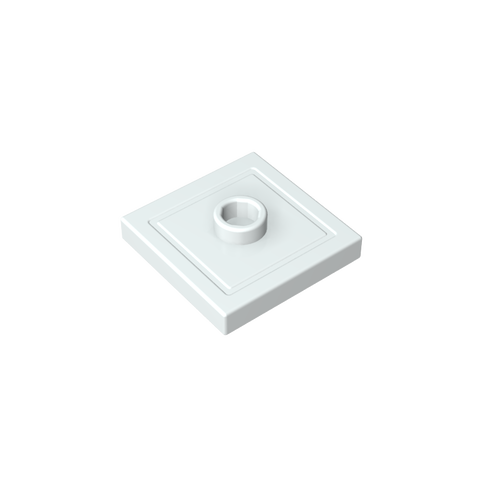 Gobricks,Plate Special 2 x 2 with Groove and Center Stud (Jumper),87580,23893
