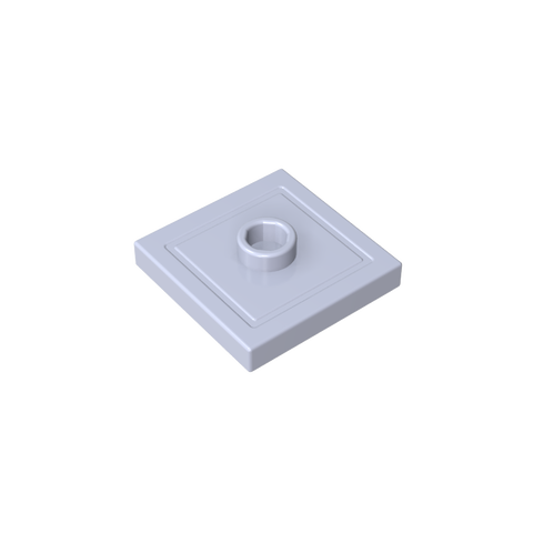 Gobricks,Plate Special 2 x 2 with Groove and Center Stud (Jumper),87580,23893