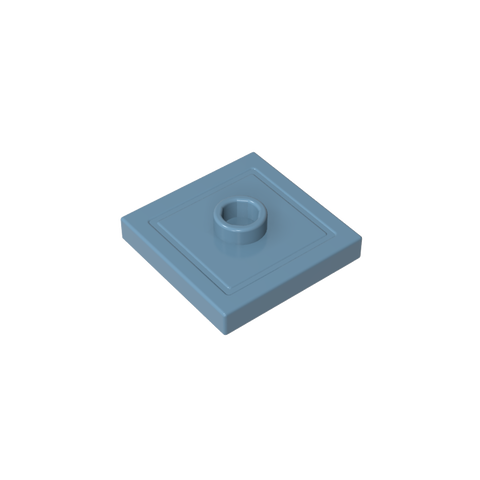 Gobricks,Plate Special 2 x 2 with Groove and Center Stud (Jumper),87580,23893
