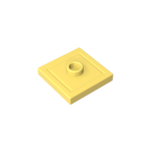 Gobricks,Plate Special 2 x 2 with Groove and Center Stud (Jumper),87580,23893