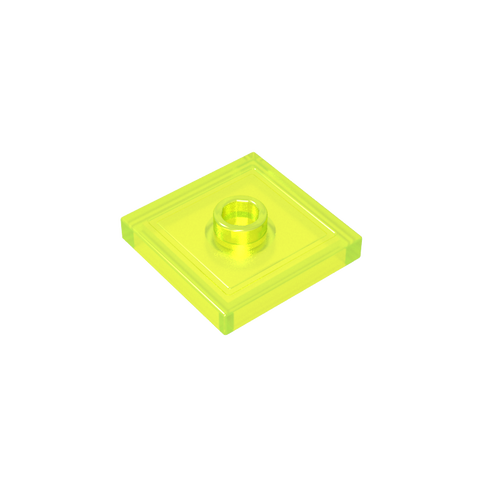 Gobricks,Plate Special 2 x 2 with Groove and Center Stud (Jumper),87580,23893