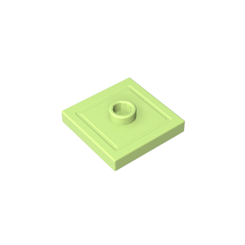 Gobricks,Plate Special 2 x 2 with Groove and Center Stud (Jumper),87580,23893