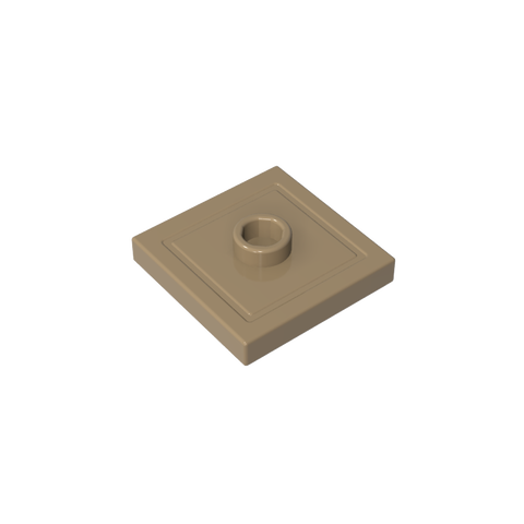 Gobricks,Plate Special 2 x 2 with Groove and Center Stud (Jumper),87580,23893