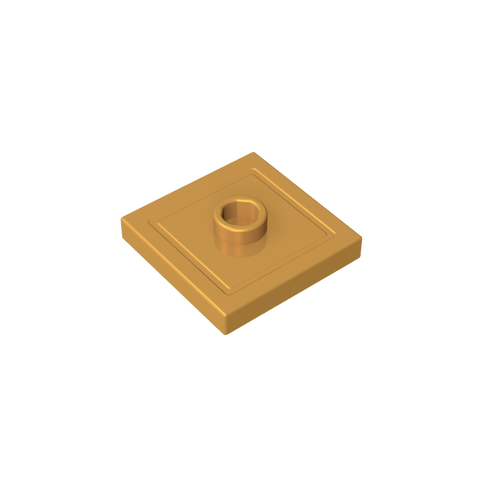 Gobricks,Plate Special 2 x 2 with Groove and Center Stud (Jumper),87580,23893