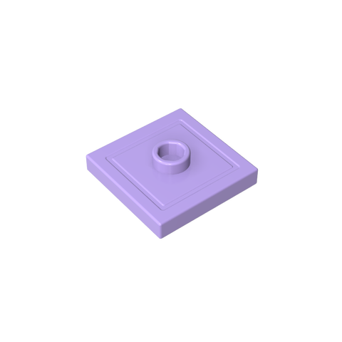 Gobricks,Plate Special 2 x 2 with Groove and Center Stud (Jumper),87580,23893