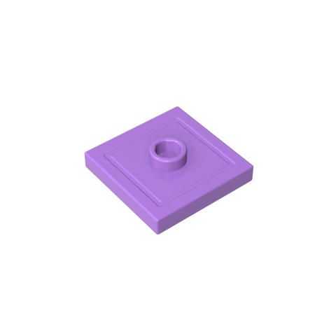 Gobricks,Plate Special 2 x 2 with Groove and Center Stud (Jumper),87580,23893