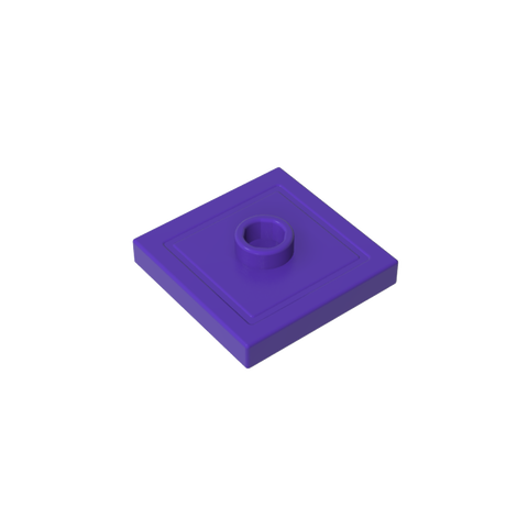 Gobricks,Plate Special 2 x 2 with Groove and Center Stud (Jumper),87580,23893