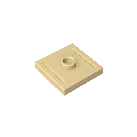 Gobricks,Plate Special 2 x 2 with Groove and Center Stud (Jumper),87580,23893