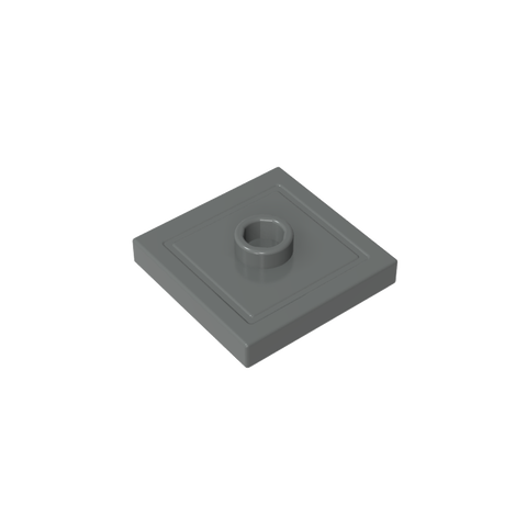 Gobricks,Plate Special 2 x 2 with Groove and Center Stud (Jumper),87580,23893