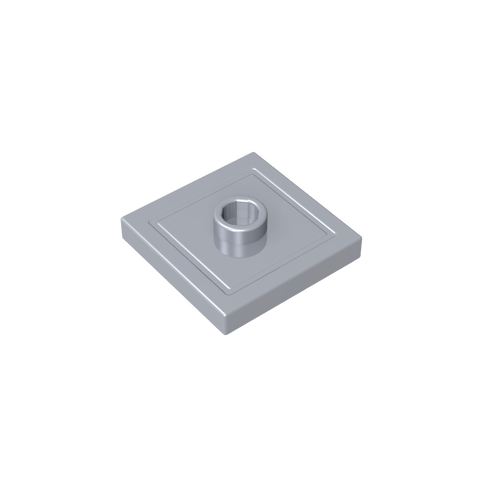 Gobricks,Plate Special 2 x 2 with Groove and Center Stud (Jumper),87580,23893