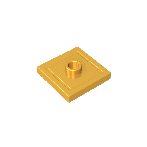 Gobricks,Plate Special 2 x 2 with Groove and Center Stud (Jumper),87580,23893