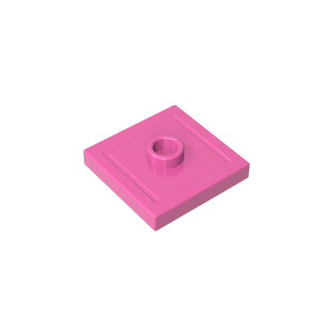 Gobricks,Plate Special 2 x 2 with Groove and Center Stud (Jumper),87580,23893
