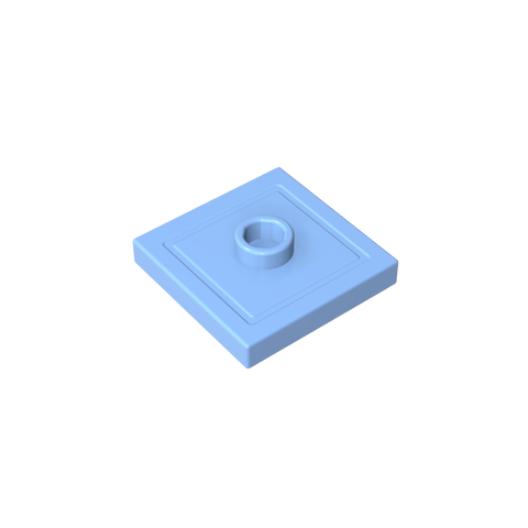 Gobricks,Plate Special 2 x 2 with Groove and Center Stud (Jumper),87580,23893