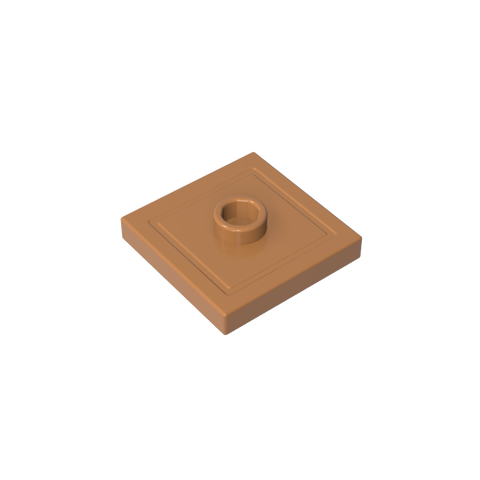Gobricks,Plate Special 2 x 2 with Groove and Center Stud (Jumper),87580,23893
