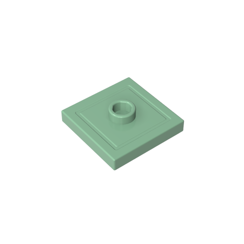 Gobricks,Plate Special 2 x 2 with Groove and Center Stud (Jumper),87580,23893