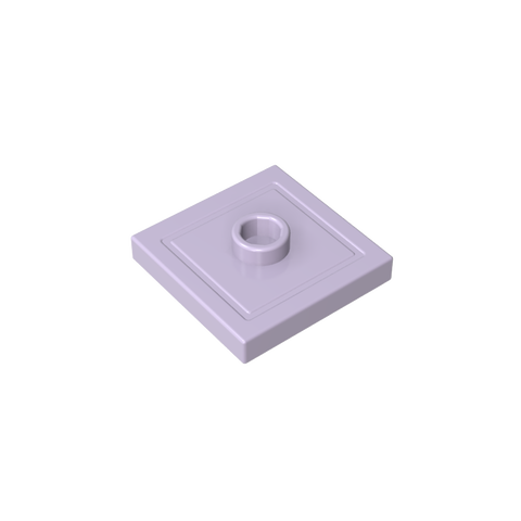 Gobricks,Plate Special 2 x 2 with Groove and Center Stud (Jumper),87580,23893