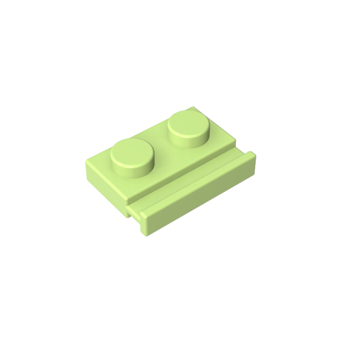 Gobricks,Plate Special 1 x 2 with Door Rail,32028